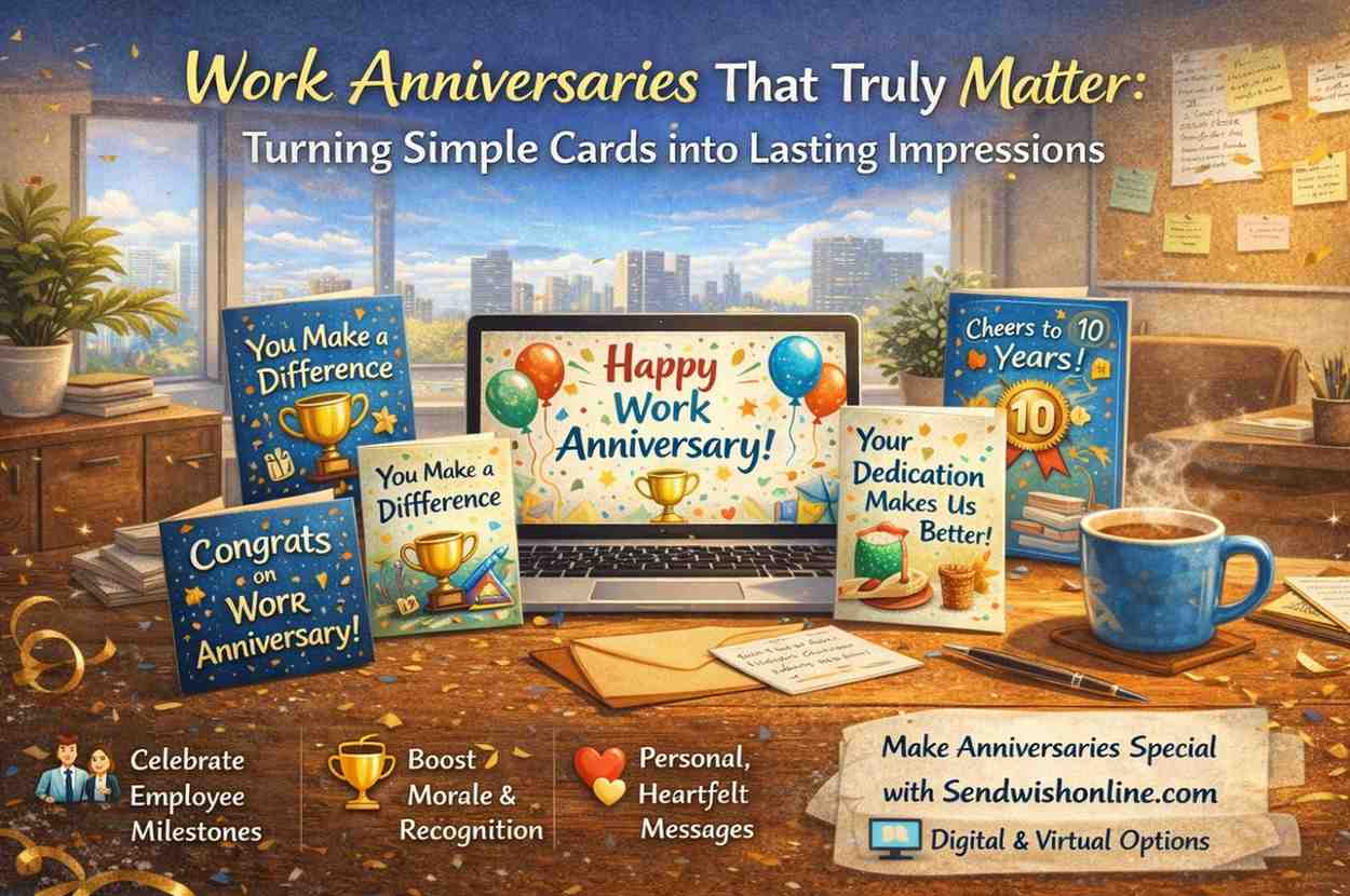work anniversary cards